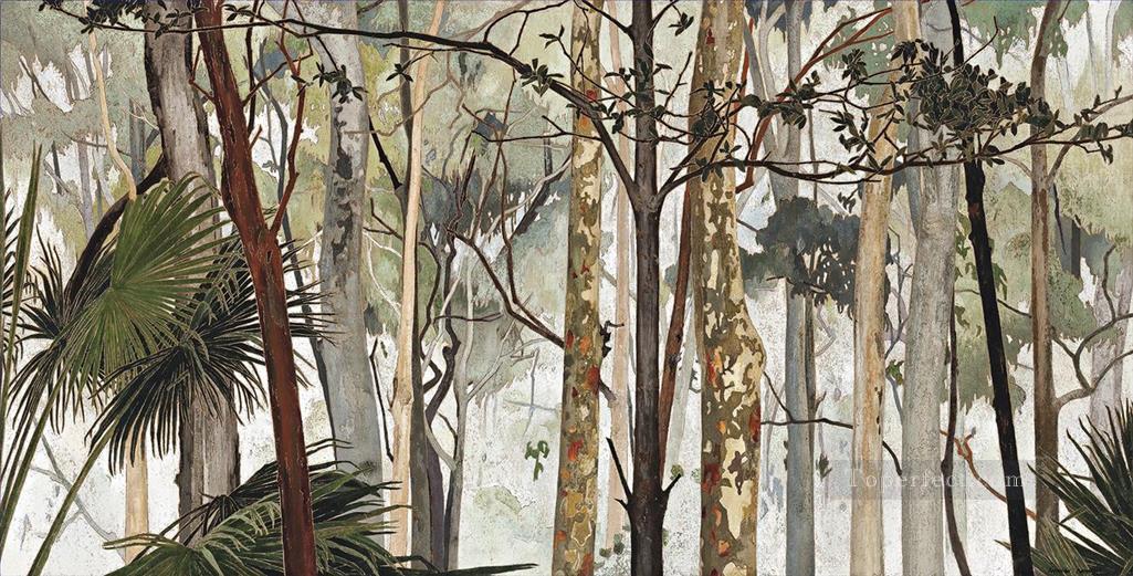 Eucalyptus Forest oriental style woods Oil Paintings